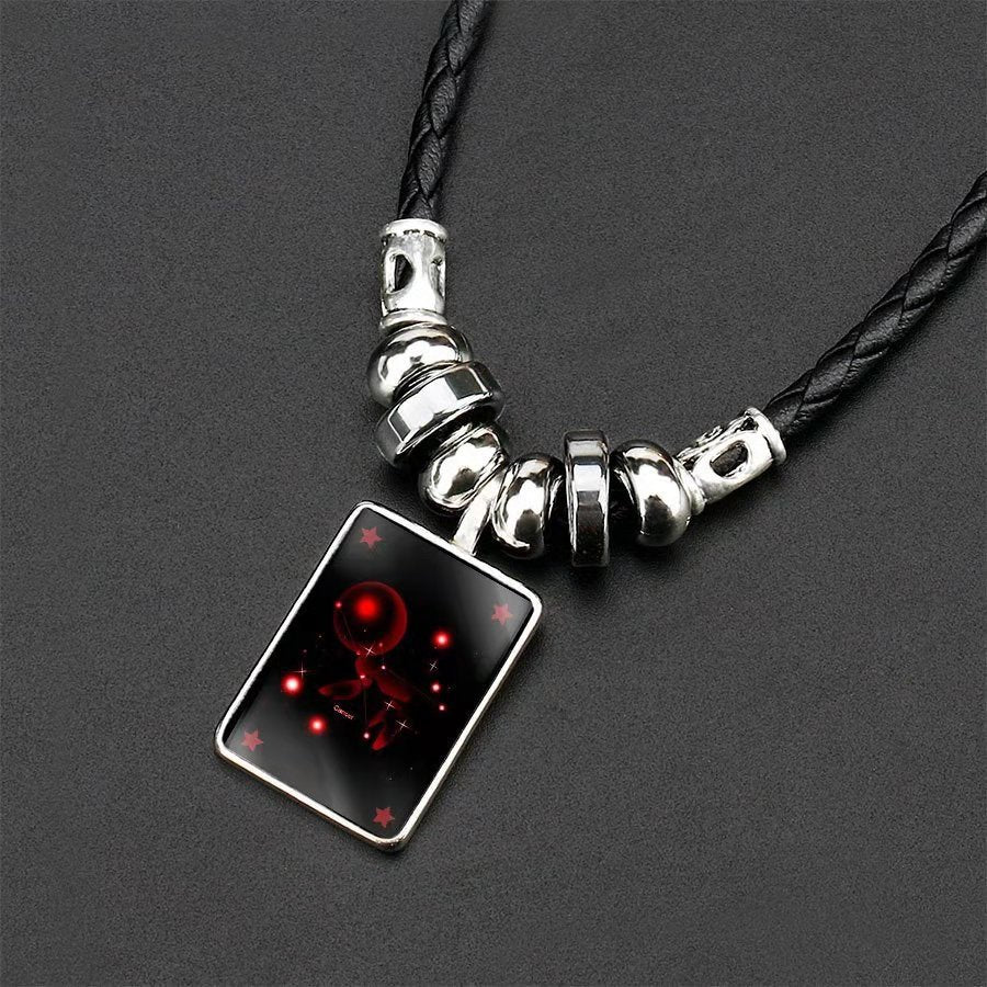 Wholesale Twelve Constellation Pendant Necklaces